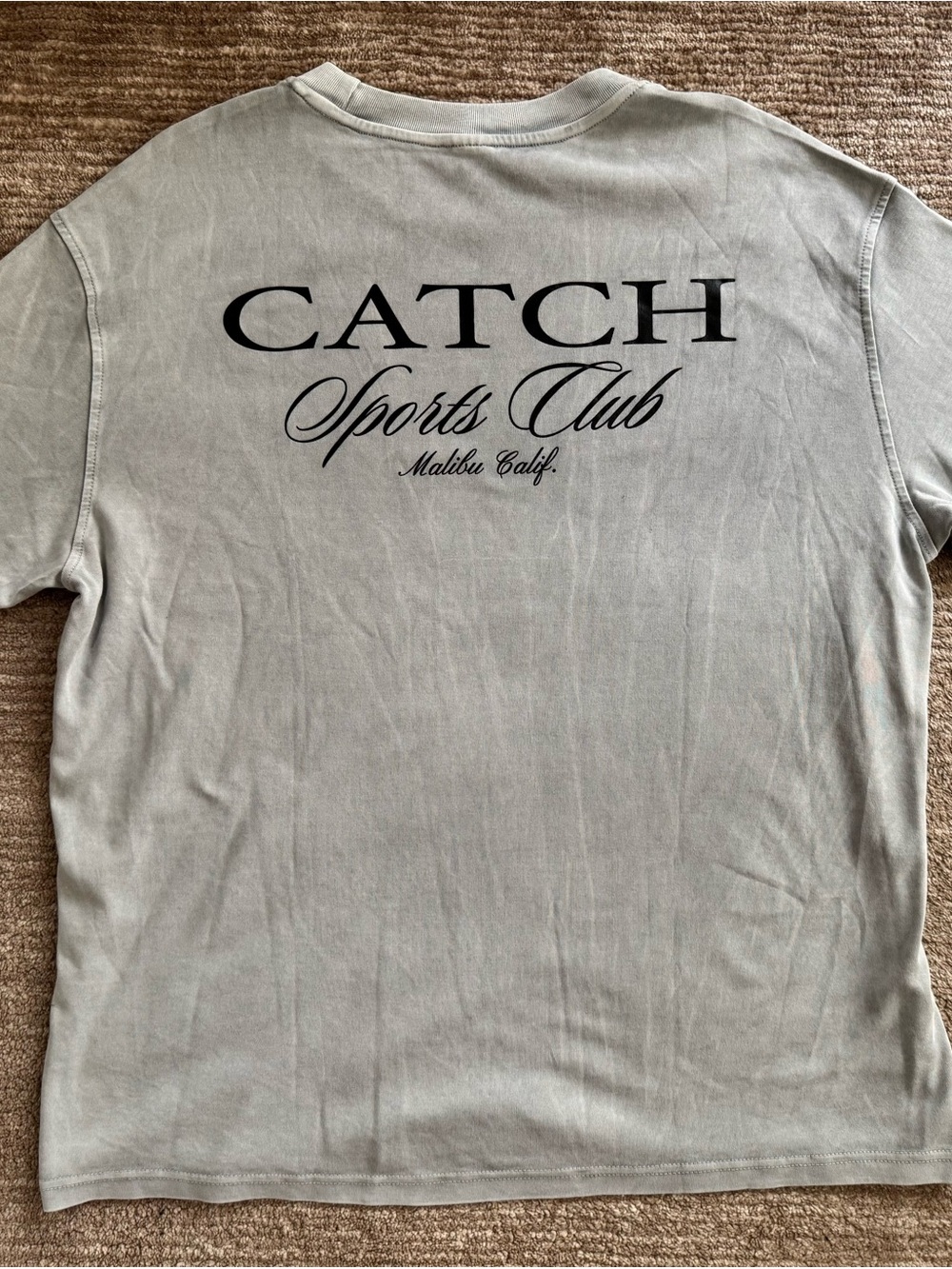 Catch Men's Oversized Large Gray Graphic Tee NWOT